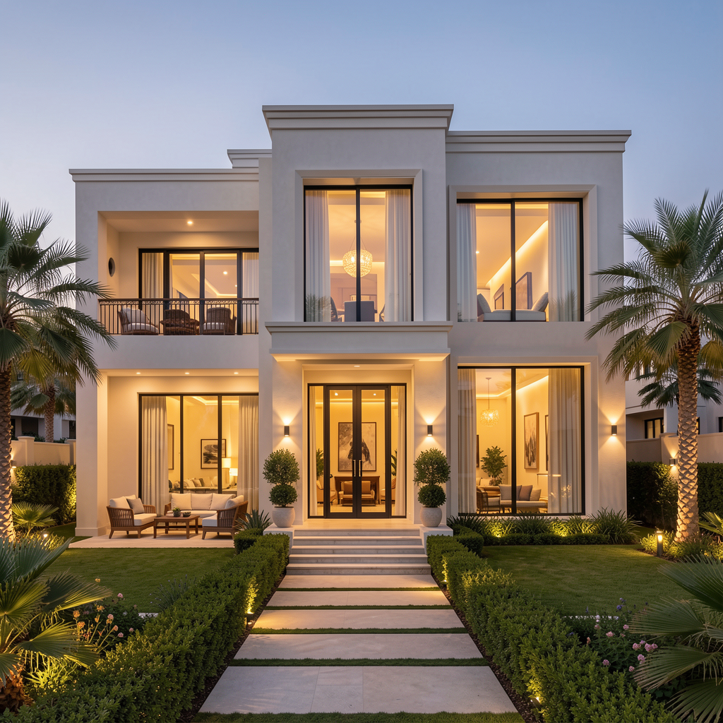 Villa dusk